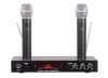 VHF dual channel echo rechargeable wireless microphone