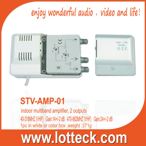 2 outputs indoor multiband amplifier