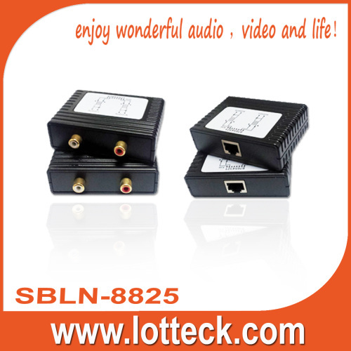 L/R Audio extender over lan cable Cat5/5e/6