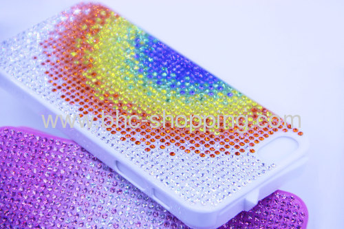 shiny diamond pattern phone case for iphone 5