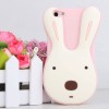 le sucre Cartoon 3D Rabbit Soft Silicon Back Cover Case for iPhone 5