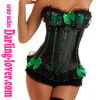 Sexy Green Bra Lace Corset