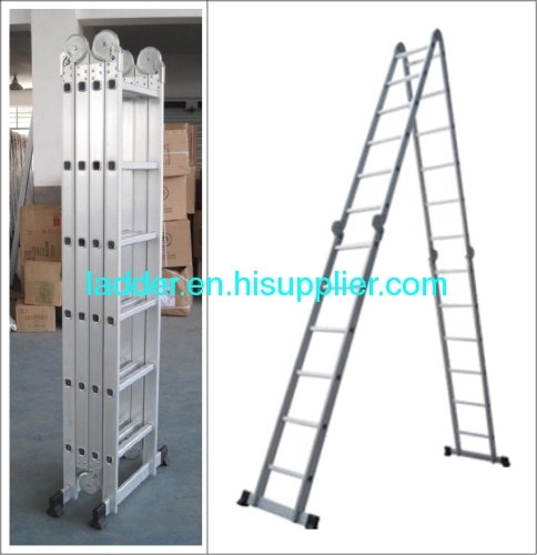 multiposition ladder multipurpose ladder multifunctional ladder aluminium foldable ladder 4X6 24Rungs 22.97feet 7m