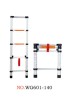 telescopic ladder telescoping ladder aluminium ladder flexible ladder 4.59feet 1.4m