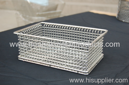 Wire basket made of stainless steel