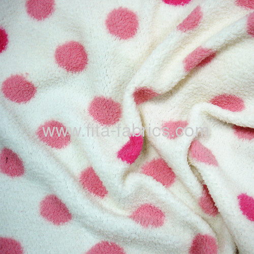 polyester printed berber Fleece or sherpa fleece fabric for garment materials