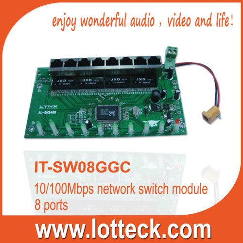 10/100mbps Network Switch Module with wire