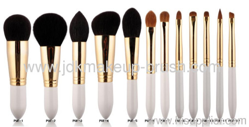 12 pcs White Handle Makeup Brush Set