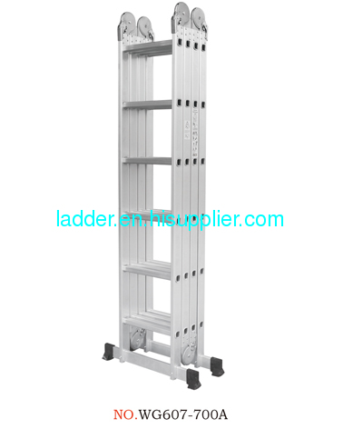 multifunctional ladder aluminium ladder foldable ladder multipurpose ladder 4X6steps 24rungs 7m 22.97feet