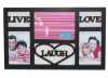 Plastic Injection Photo Frame, 7X5&4X6-2 opening,meansures 42.7X26.5X2.5CM
