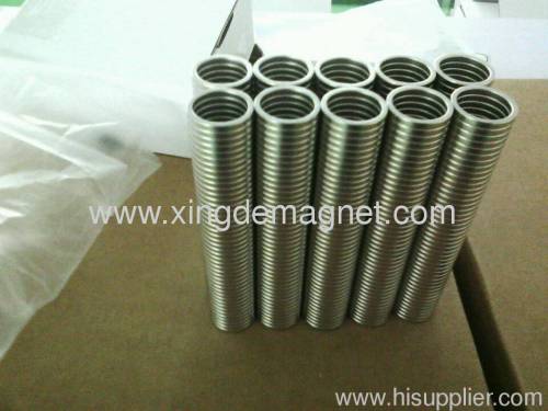 N45 Permanent ring magnet Zn coating