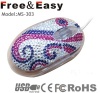 Diamond/Rhinestone/Crystal gift mouse usb cable