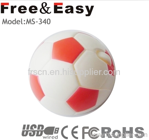 Mini football shape funny gift mouse for computer accessory