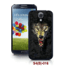 Wolf picture Samsung galaxy S4 3d case with 3d picture, pc case,rubber coated