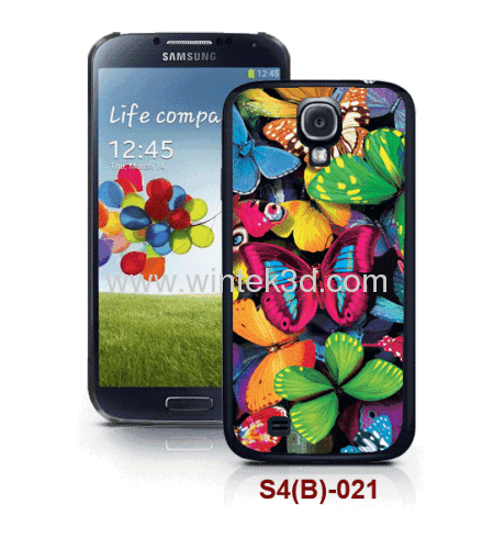 butterfly picture Samsung galaxy S4 case pc case rubber coated