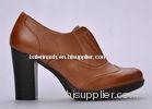Open - Top Womens Booties Shoes , 36 Size Brown Autumn / Spring