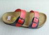Two Belts Comfort Cork Slippers , 7 Size Red Soft Footbed Slippers
