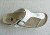 Women White Cork Slippers , 39 Size PU Beach For Girls