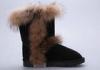 Cow Leather Ladies Womens Winter Snow Boots With Fur