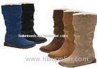 Womens Winter Snow Boots For Walking , 8 Size Brown EVA+TPR Outsole