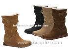 Autumn Ladies / Womens Winter Snow Boots , Black 41 Size Round Toe