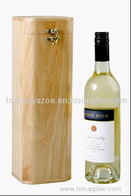 wooden wine box for one bottle