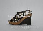 7 CM Espadrille Wedge Sandals , PU Summer Ladies Shoes