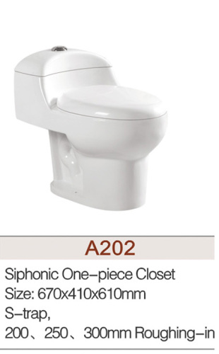 ONE PIECE SIPHONIC TOILET,A202