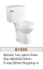 TWO PIECE SIPHONIC TOILET