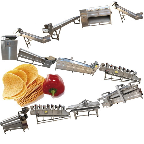 Full automatic potato chips production line