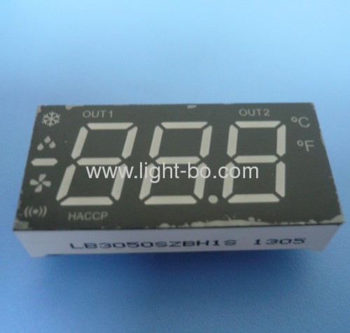 Custom multicolor 3-Digit 0.5" 7-segment LED Display for heating and cooling