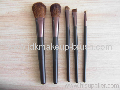 Shiny Brown 5pcs Makeup Brush Kits