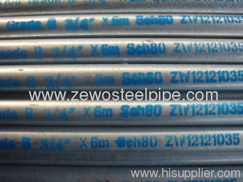 SEAMLESS/ERW GALVANIZED STEEL PIPE/ plumbing pipe