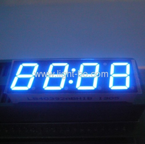 Ultra Blue Four Digits 10mm (0.39") Anode 7-Segment LED Display for STB