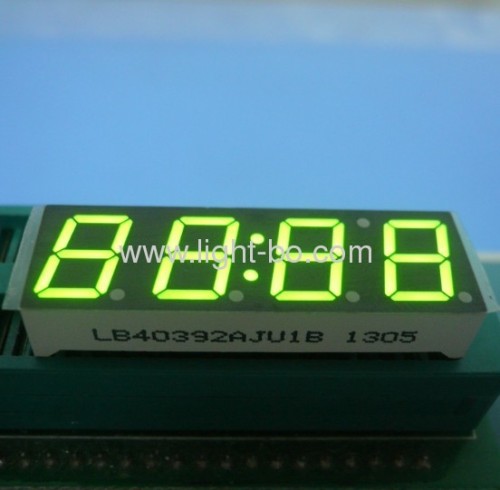 High brightness 4 Digit 7 Segment LED Clock Display, Various character height and colour available