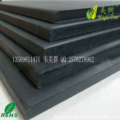 Wooden cardboard with height of 1.0mm-1.5mm black paper