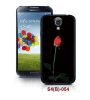 Flower Samsung galaxy SIV case, 3d picture,pc case rubber coating, with 3d picture