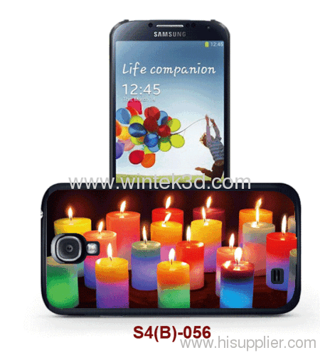 Candles picture Samsung galaxy SIV case, 3d picture,pc case rubber coating, with 3d picture, multiple colors available