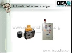 Automatic belt screen changer