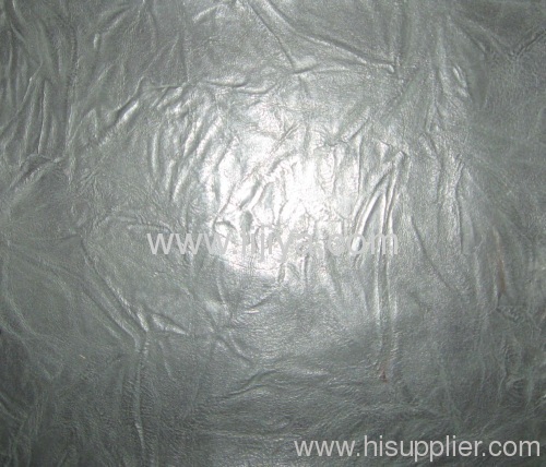 100% pu embossed synthetic leather material