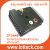 scart male to scart female+3 RCA +S video