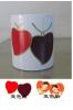 Sublimation Gold Border Lover's Peach Heart Mug