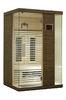 Solid Wood Home Infrared Sauna Room for 2 Person, Ceramic Heater
