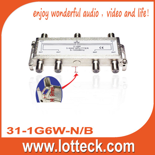 31-1G6W-N/B 6- way splitter