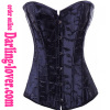 Black Flower Fashion Corset