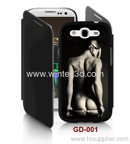 Art picture Samsung Galaxy Grand DUOS(i9082) 3d case with cover,3d case,pc case rubber coated, with leather cover.