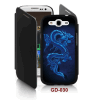 Dragon picture Samsung Galaxy Grand DUOS(i9082) 3d case with cover,3d case,pc case rubber coated, with leather cover.