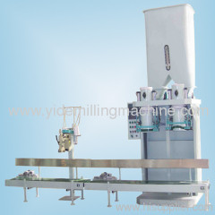 double work position packing machinery packer with weight of 20kg and 25kg every bag in flour or feed plant