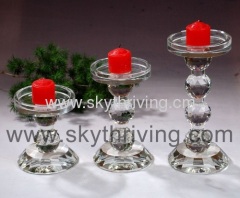 glass candle holder goblets, crystal candlestick