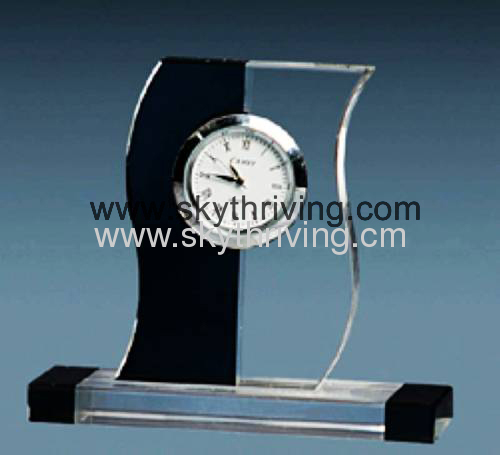 crystal desktop clock, crystal clock